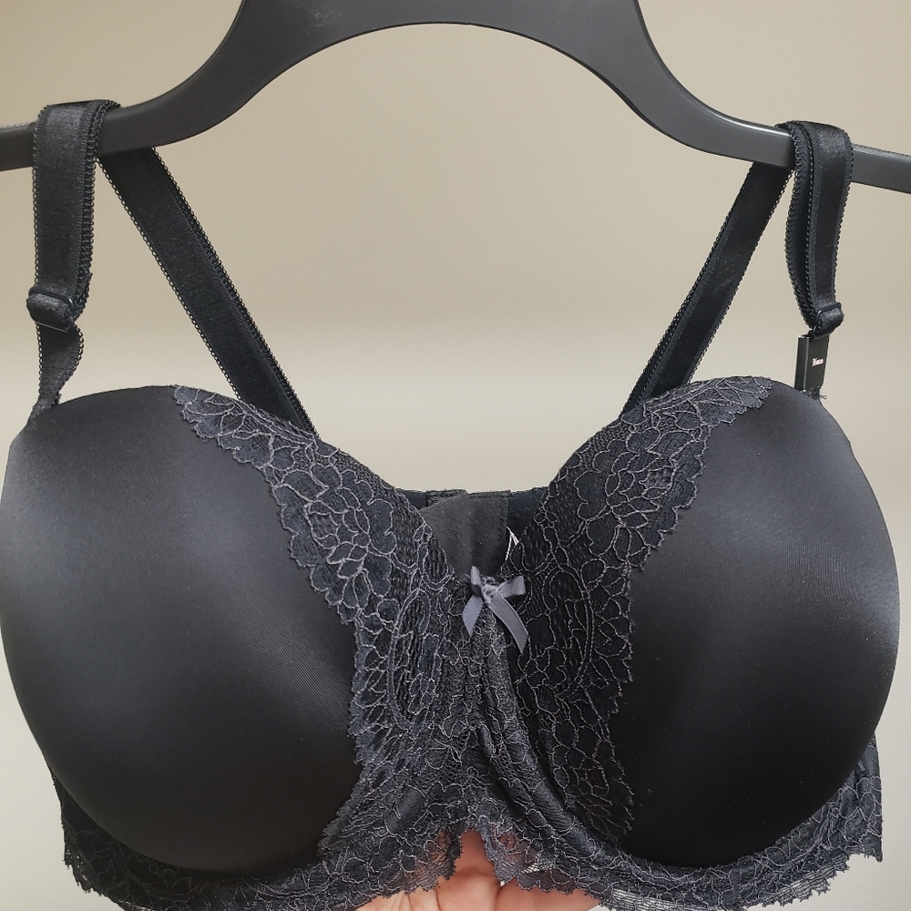 💖🖤 Victoria's Secret Dream Angels Strapless Multi-way Bra Black 36DDD